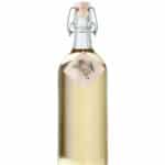 Alte Haselnuss Schnaps mit 41 % VOL in edler Glas-Bügelflasche mit Naturpapieretikett von der Feinbrennerei Prinz