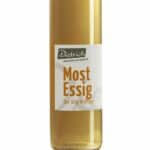 Vorarlberger Mostessig von Almgold in der 0,5-l-Flasche – naturtrüb, aus Vorarlberger Streuobst, traditionell vergoren