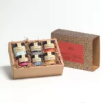 Klassisches Gewürzset mit 5 Bio-Gewürzen & Fleur de Sel in der dekorativen Geschenkbox