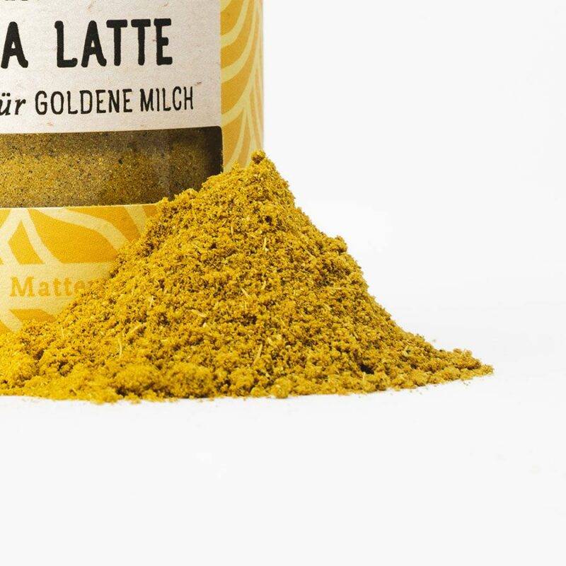 kurkuma latte gewuerzmischung fuer goldene milch | almgold-soulspice 2