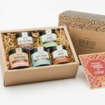 Orientalisches Bio-Gewürzset im Almgold-Aromaglas in dekorativer Geschenkbox mit 5 Gewürzen und Rezeptkarten