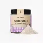 Bio Vanillezucker mit echter Bourbon-Vanille im Glas – aromatisch & natürlich