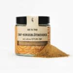 BIO Zimt‑Kokosblütenzucker von Almgold in der Glasdose zum Aromaschutz – karamellig & würzig