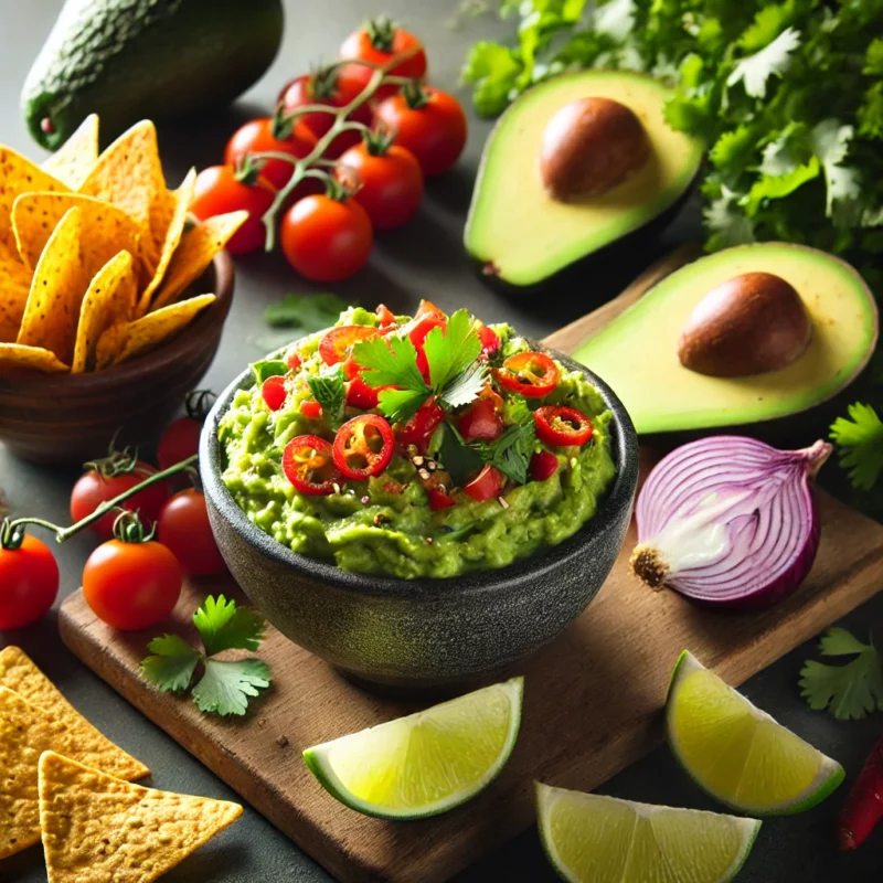 Guacamole - Avocado - Dip in schöner Tonschale