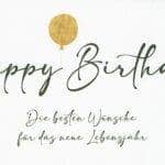 Glückwunschkarte zum Geburtstag "Happy Birthday!