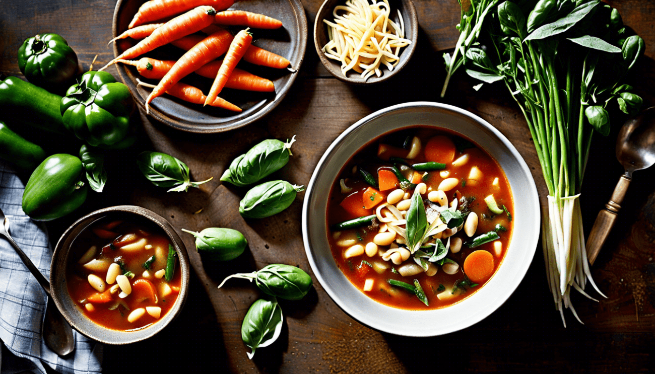 Minestrone Gemüsesuppe - original italienisch