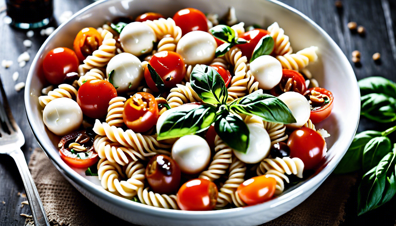 Nudelsalat a la "Caprese"