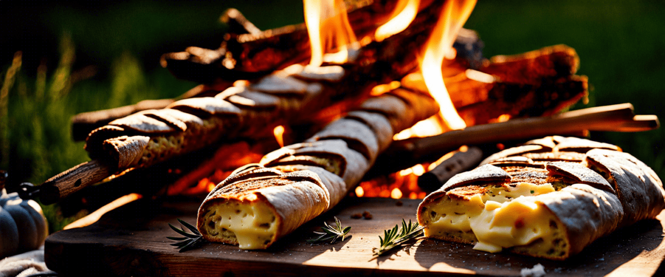 Stockbrot am Lagerfeuer